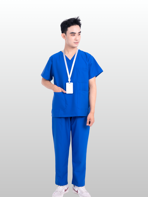 Hao Quang Medical Scrubs Set – Blue