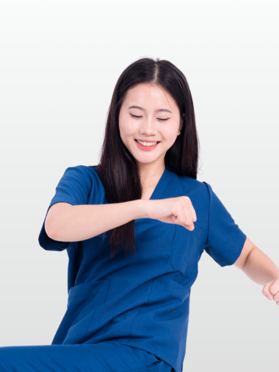 Scrubs set - Korean Stretch Shirt (Premium)