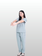 Hao Quang Medical Scrubs Set – Light Gray