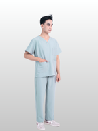 Hao Quang Medical Scrubs Set – Light Gray