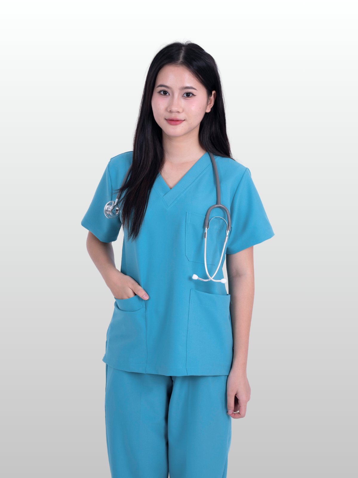 Hao Quang Medical Scrubs Set – Jade Green