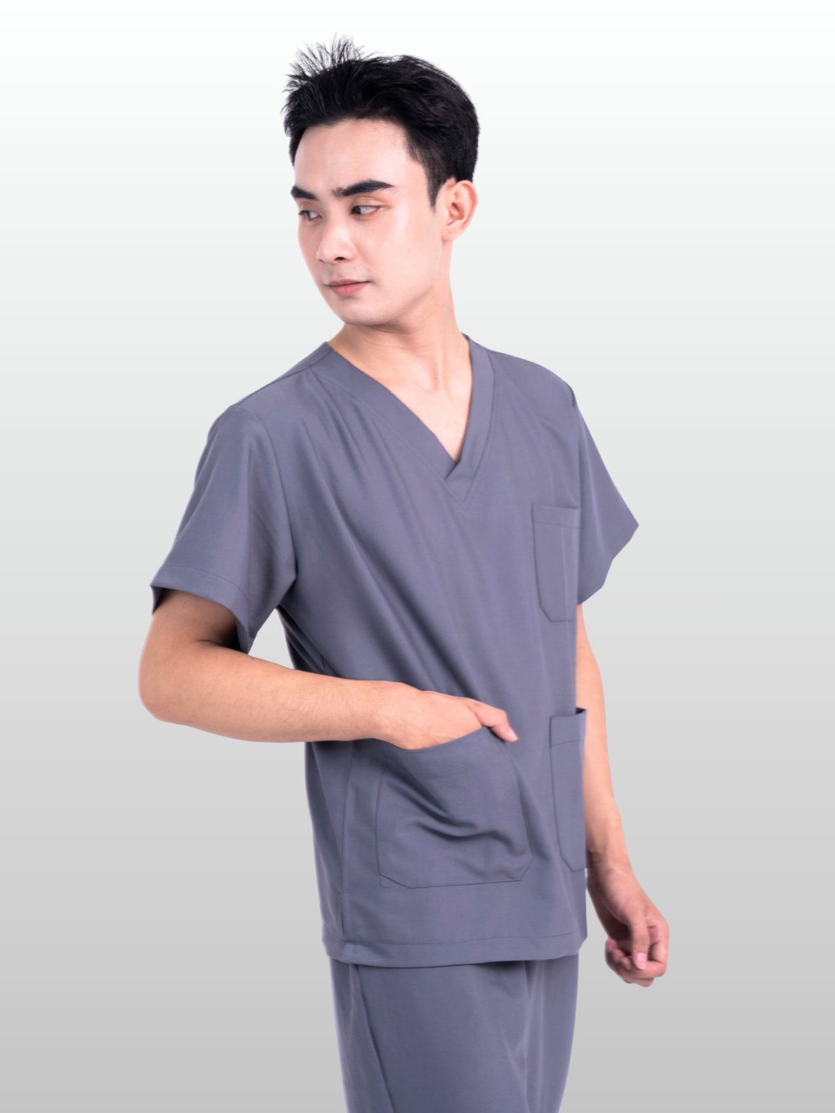 Hao Quang Medical Scrubs Set – Dark Gray