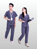 Hao Quang Medical Scrubs Set – Dark Gray