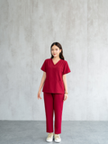 Hao Quang Medical Scrubs Set – Red