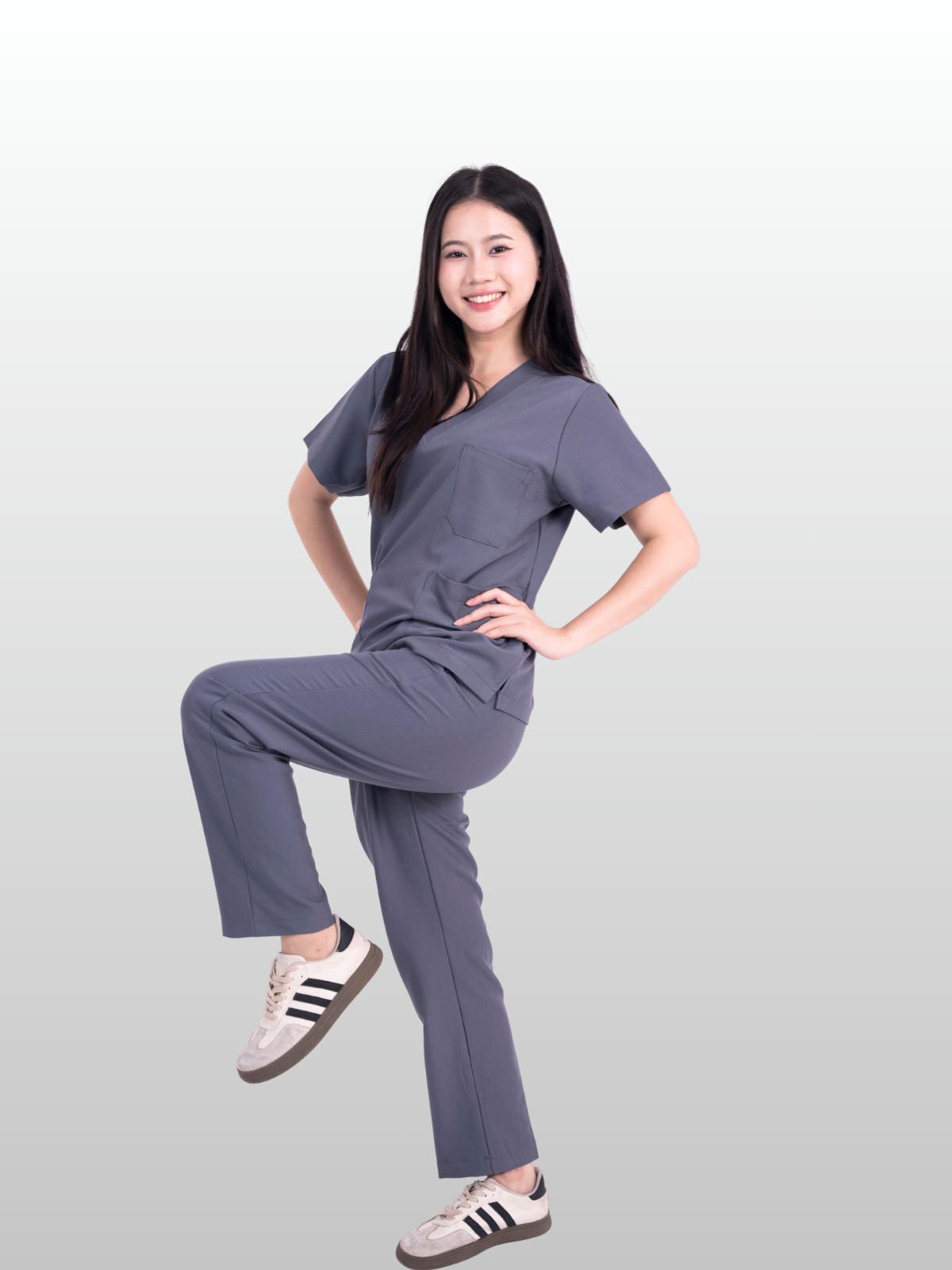 Hao Quang Medical Scrubs Set – Dark Gray